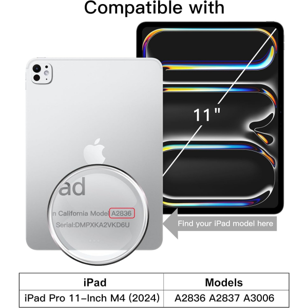 JETech effaf iPad Pro M4 Klf (11 in)