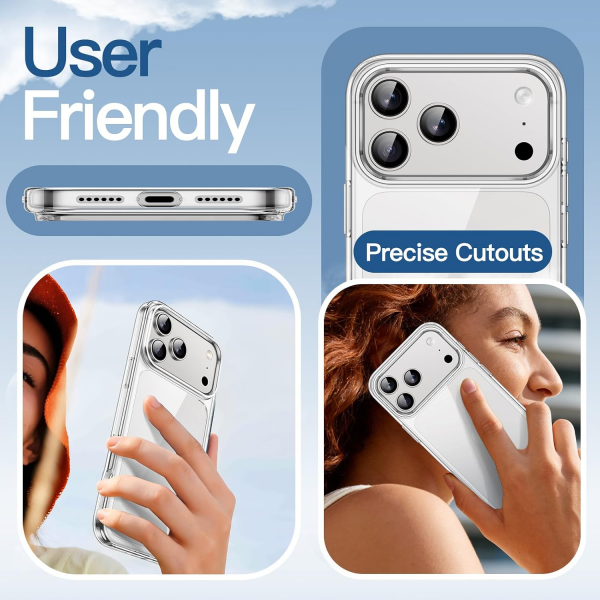 JETech �effaf iPhone 18 Pro Max Bumper K�l�f-Clear
