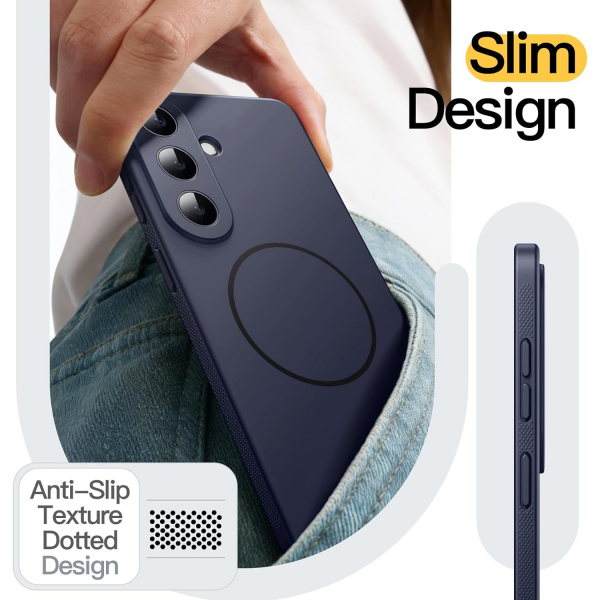 JETech Samsung Galaxy S26 Plus Slim K�l�f-Deep Blue