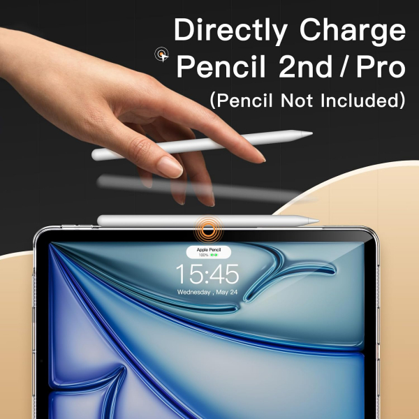 JETech Slim iPad Air 6.Nesil Klf (11 in)-Clear