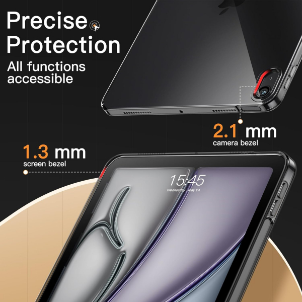 JETech Slim iPad Air 6.Nesil Klf (11 in)-Black