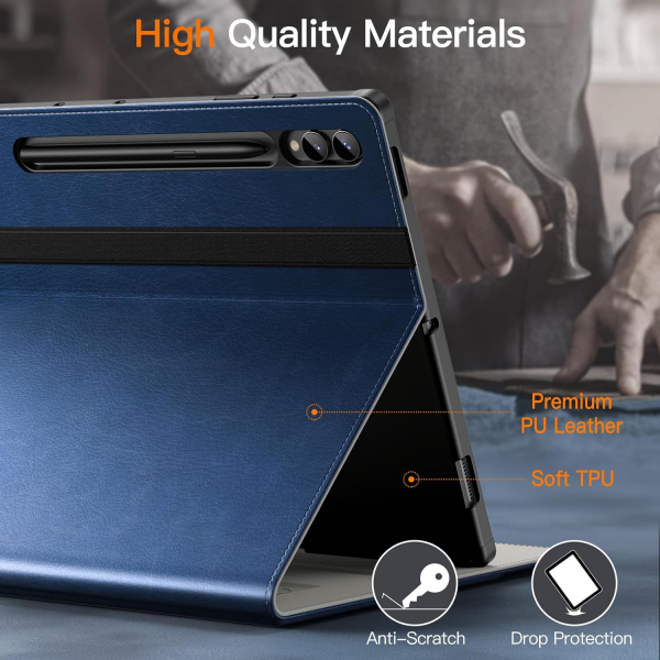 JETech Standl Folio Galaxy Tab S9/S10 Ultra Klf-Navy