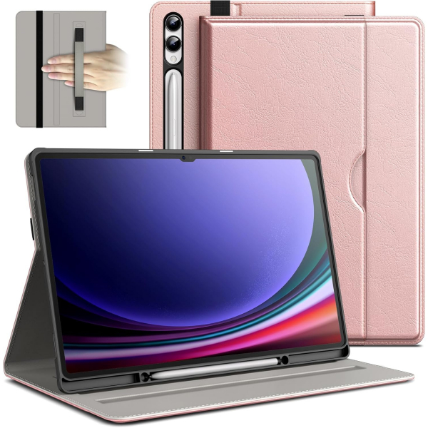 JETech Standl Folio Galaxy Tab S9/S10 Ultra Klf-Rose Gold