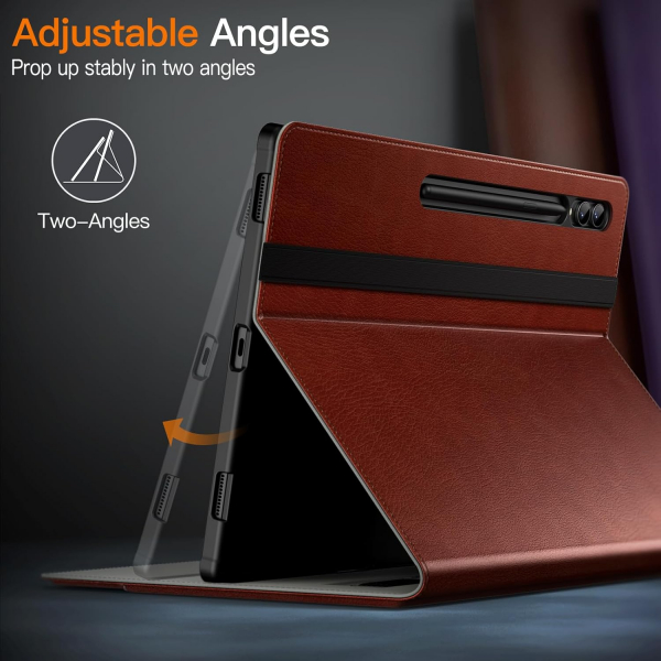 JETech Standl Folio Galaxy Tab S9/S10 Ultra Klf-Brown