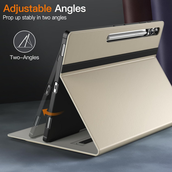 JETech Standl Folio Galaxy Tab S9/S10 Ultra Klf-Beige