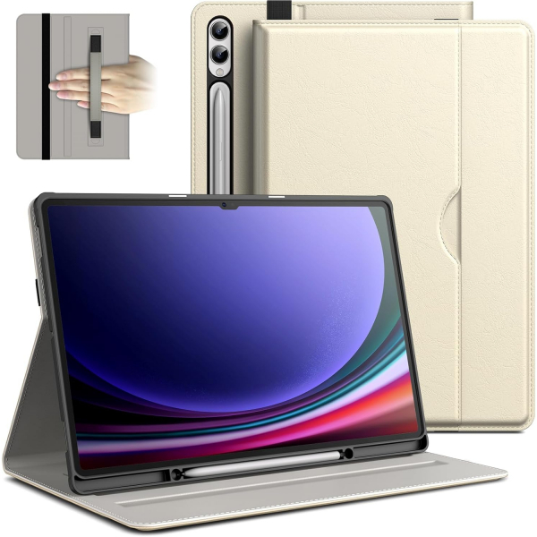 JETech Standl Folio Galaxy Tab S9/S10 Ultra Klf-Beige
