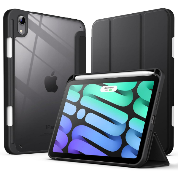 JETech iPad Mini 6 Standl Klf-Black