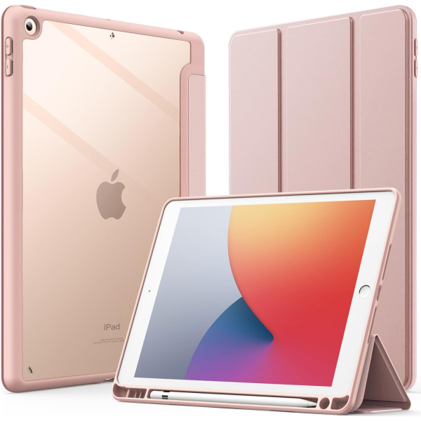 JETech iPad 9/8/7.Nesil Standl Klf (10.2 in)-Rose Gold