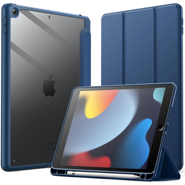 JETech iPad 9/8/7.Nesil Standl Klf (10.2 in)-Navy Blue