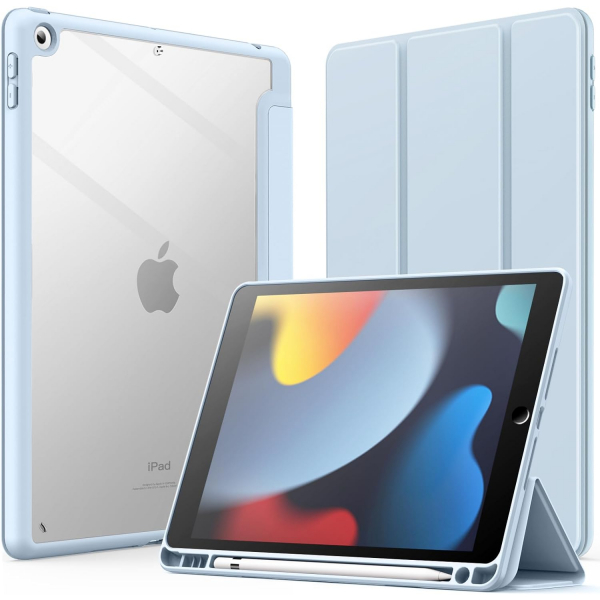 JETech iPad 9/8/7.Nesil Standl Klf (10.2 in)-Light Blue