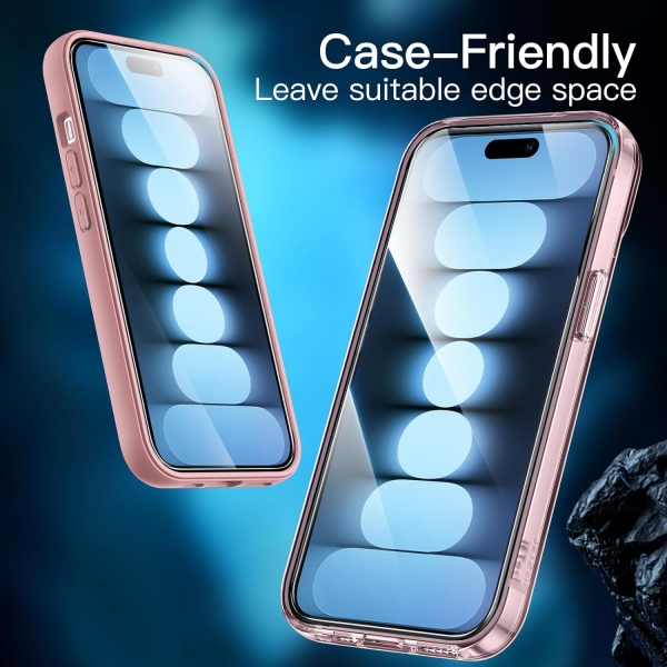 JETech Apple iPhone 15 Temperli Cam Ekran Koruyucu (3 Adet)