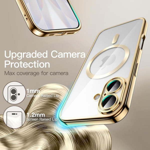 JETech iPhone 17 effaf MagSafe Klf -Gold
