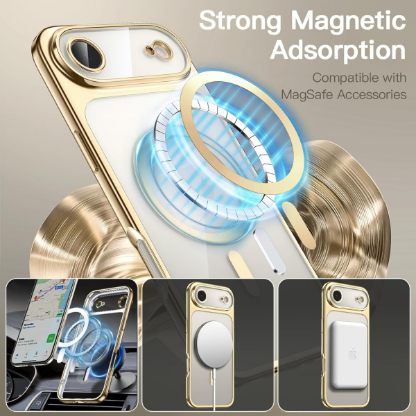 JETech iPhone Air effaf MagSafe Klf -Gold