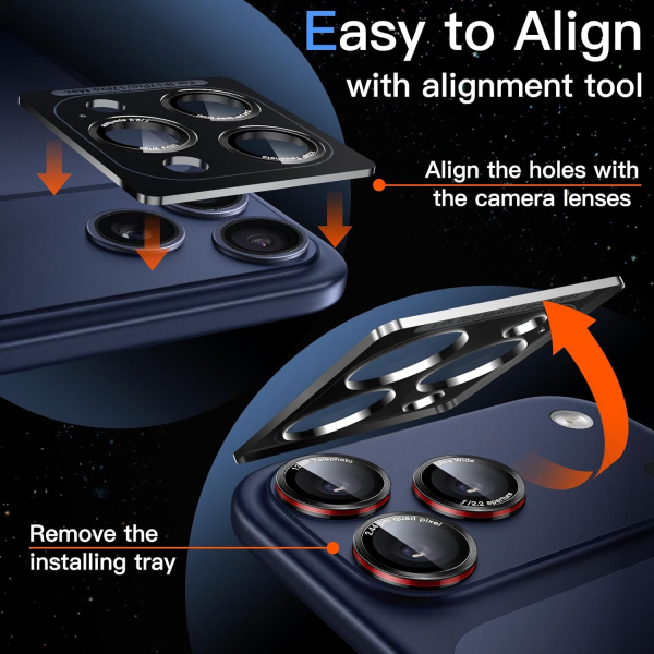 JETech iPhone 17 Pro Kamera Lens Koruyucu