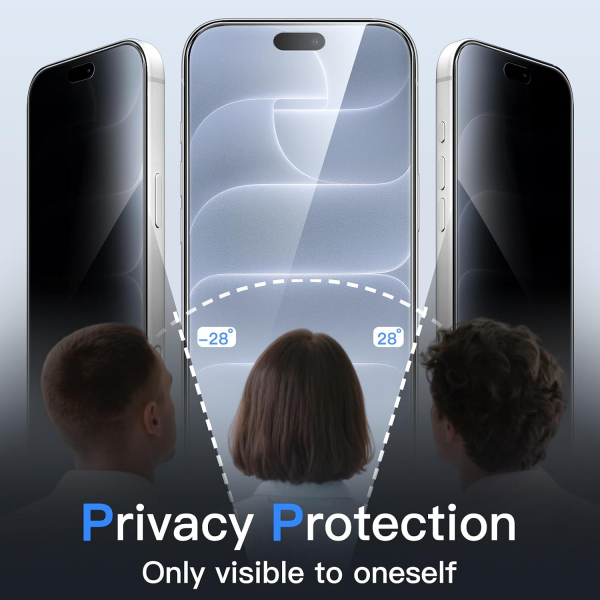 JETech iPhone 18 Pro Max Gizlilik Ekran Koruyucu