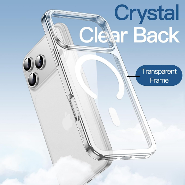 JETech iPhone 18 Pro Max Manyetik �effaf K�l�f-Clear
