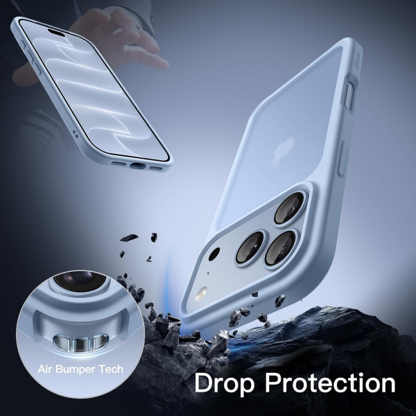 JETech iPhone 18 Pro Max Mat K�l�f-Glacier