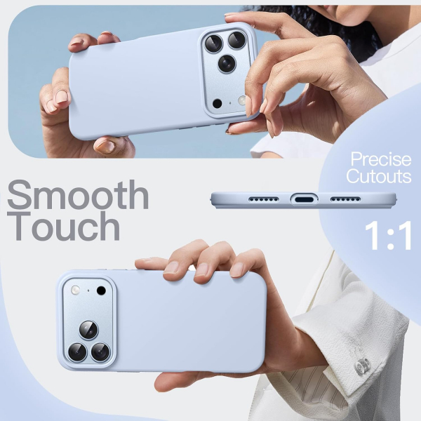 JETech iPhone 18 Pro Max Silikon K�l�f-Glacier