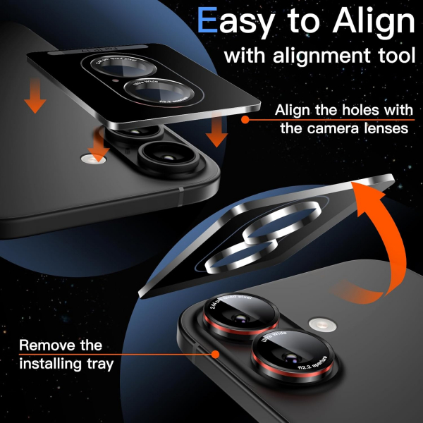 JETech iPhone 17 Kamera Lens Koruyucu