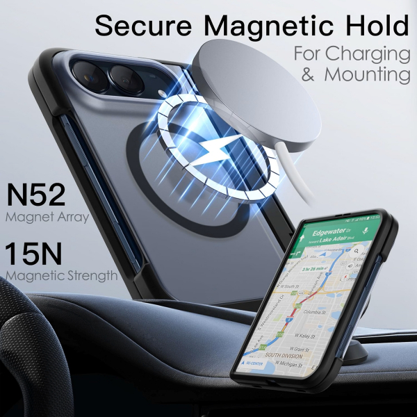 JETech  iPhone Duo Manyetik Mat Gizli Standl� K�l�f