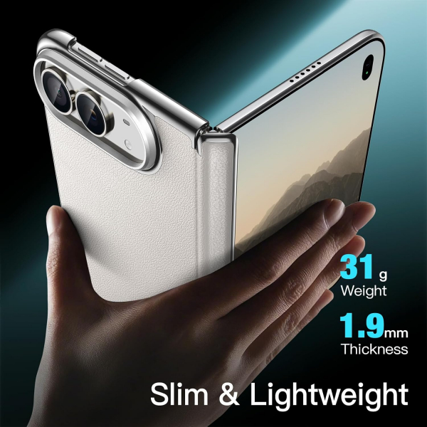 JETech iPhone Duo Vegan Deri K�l�f -White