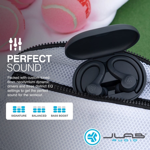 JLab Audio Go Air Sport Kancal Kulak i Kulaklk-Graphite