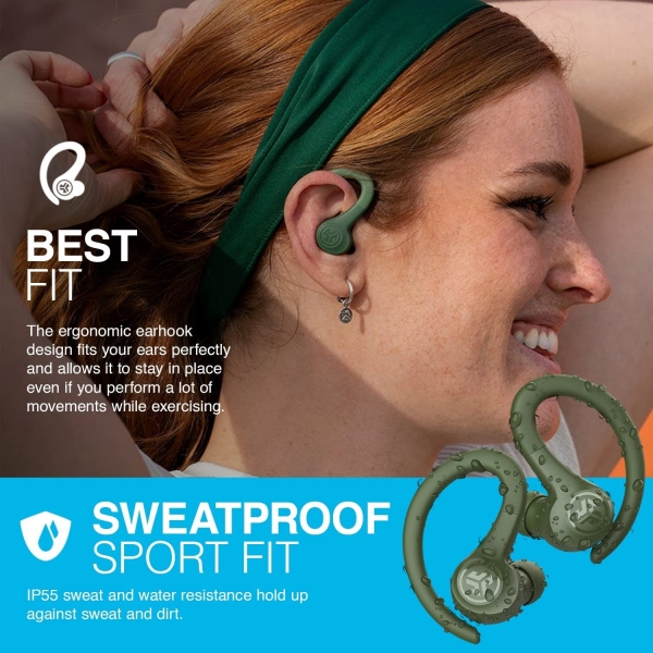 JLab Audio Go Air Sport Kancal Kulak i Kulaklk-Green
