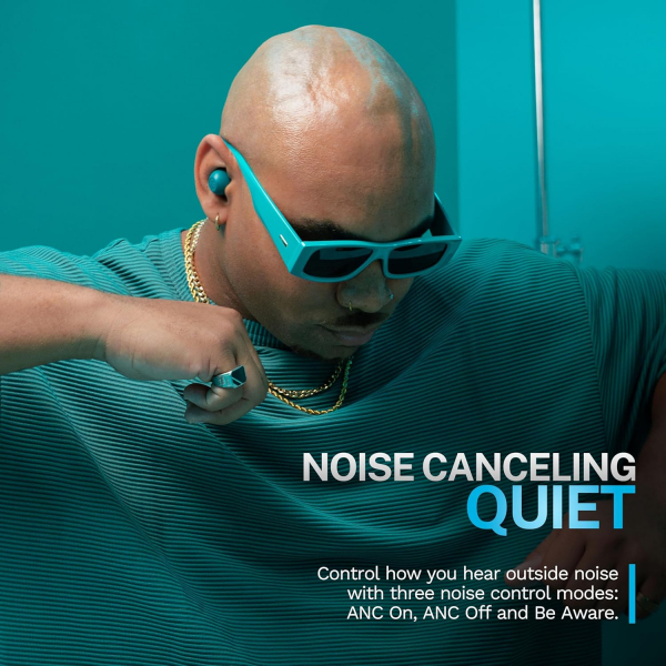 JLab Go Pop ANC Bluetooth Kulak i Kulaklk-Teal