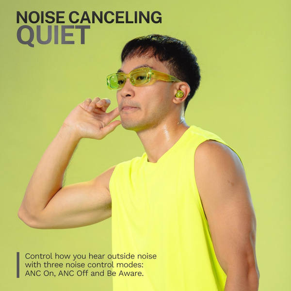 JLab Go Pop ANC Bluetooth Kulak i Kulaklk-Neon Green