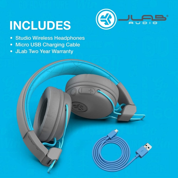 JLab Audio Studio Bluetooth Kulak st Kulaklk-Grey