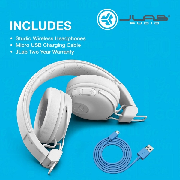 JLab Audio Studio Bluetooth Kulak st Kulaklk-White