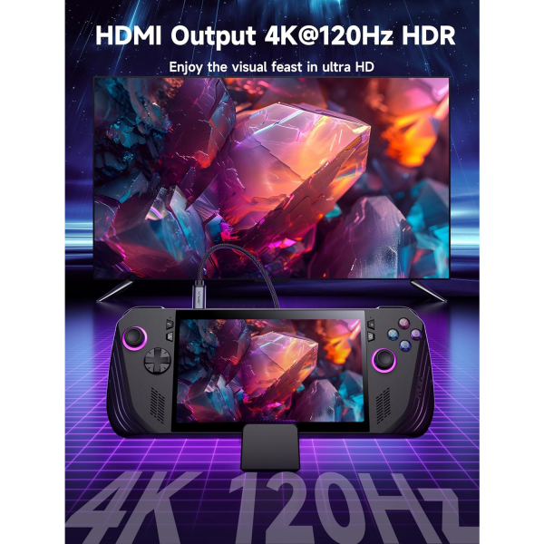 JSAUX 6s 1 Arada ROG Ally X Yerletirme stasyonu-Black