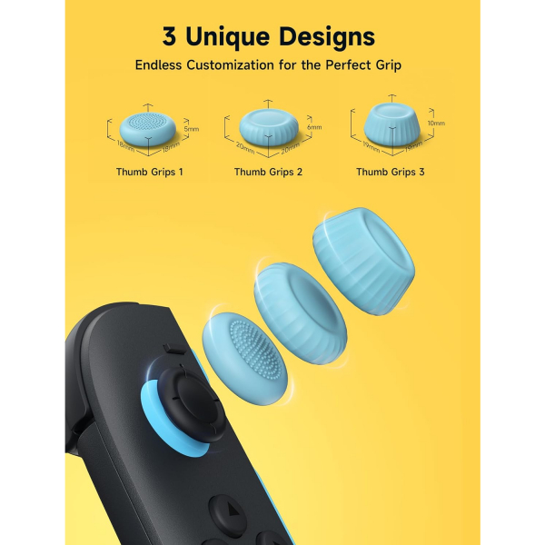 JSAUX Nintendo Switch 2 Baparmak Tutacaklar-Blue Orange
