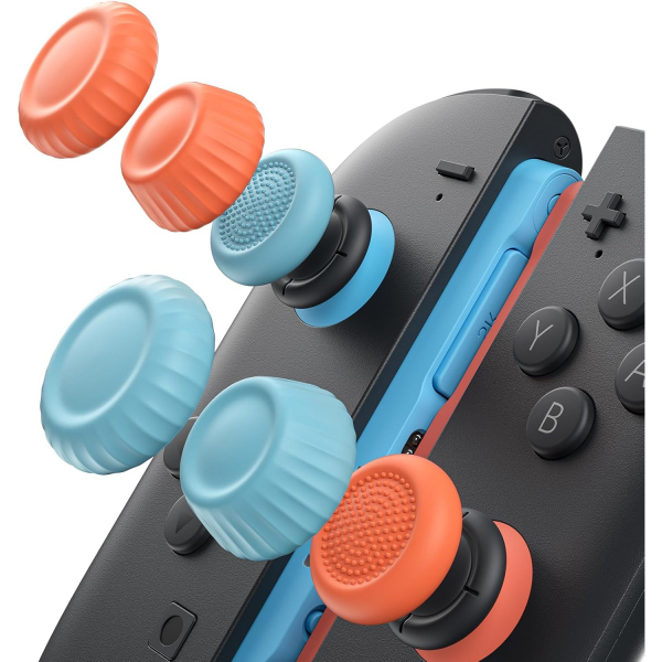 JSAUX Nintendo Switch 2 Baparmak Tutacaklar-Blue Orange
