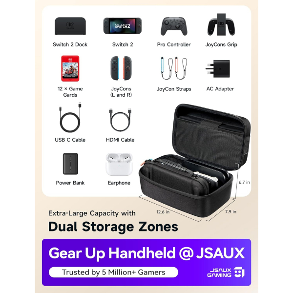 JSAUX Nintendo Switch 2 Uyumlu Ta��ma �antas�