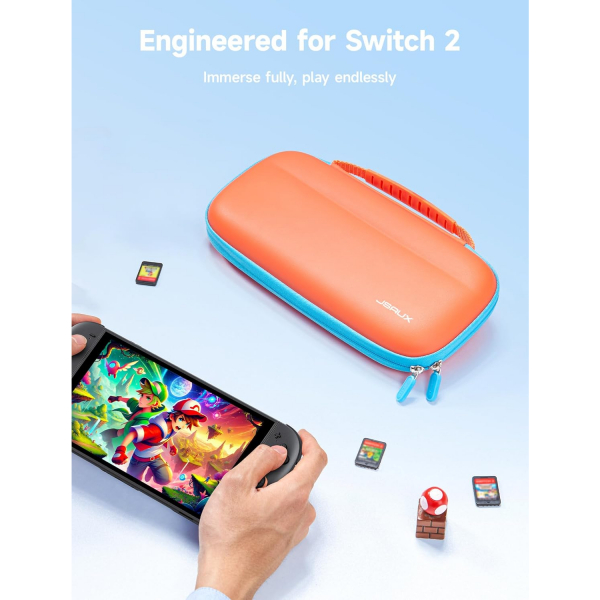 JSAUX Nintendo Switch 2 Tama antas-Orange