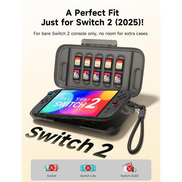 JSAUX Nintendo Switch 2 Sert Klf