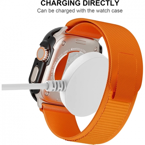 JZK Apple Watch Ultra 49mm Bumper Klf-Siyah