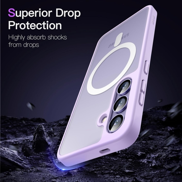 JeTech Galaxy S24 MagSafe Uyumlu Klf -Lilac