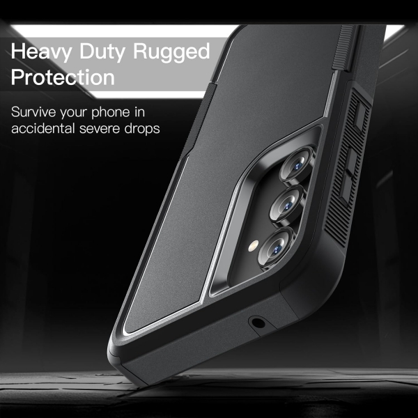 JeTech nce Galaxy S23 FE Mat Klf -Black