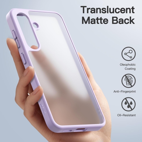 JeTech nce Galaxy S24 Mat Klf -Lilac