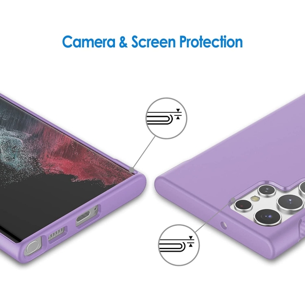 JeTech nce Galaxy S23 Ultra Darbeye Dayankl Klf -Light Purple