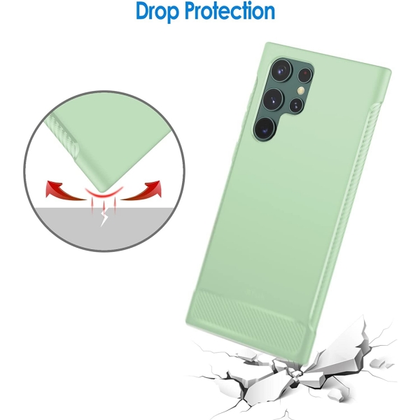 JeTech nce Galaxy S23 Ultra Darbeye Dayankl Klf -Green