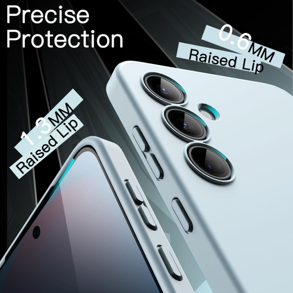 JeTech nce Galaxy S24 FE Darbeye Dayankl Klf -Blue