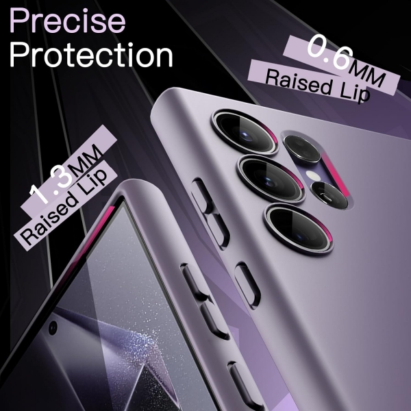 JeTech nce Galaxy S24 Ultra Darbeye Dayankl Klf -Lilac