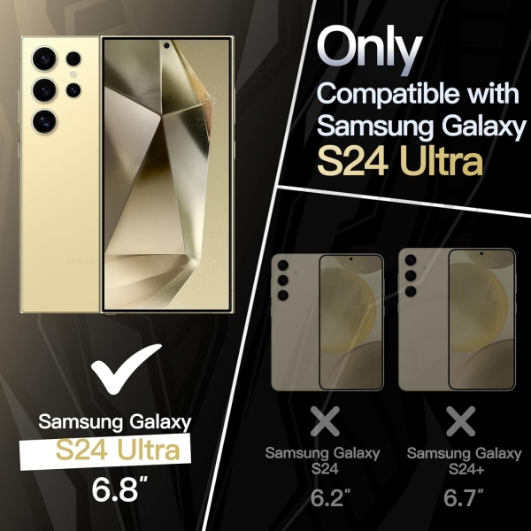 JeTech nce Galaxy S24 Ultra Darbeye Dayankl Klf -Gold