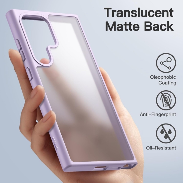 JeTech Samsung Galaxy S24 Ultra Mat Klf-Lilac
