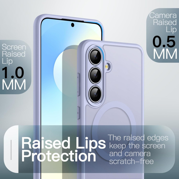 JeTech Galaxy S25 FE MagSafe Uyumlu Klf -Ice Blue