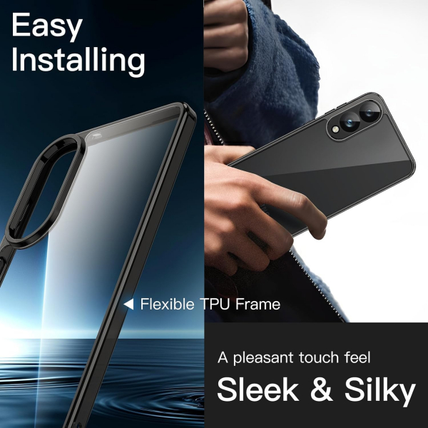 JeTech Samsung Galaxy S25 Edge effaf Klf -Black