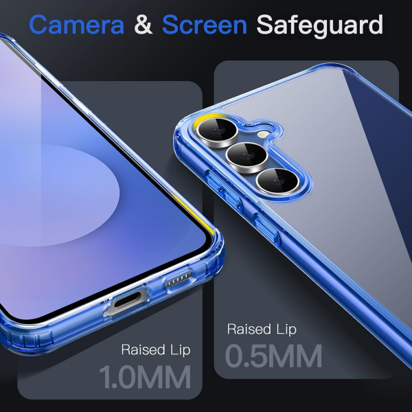 JeTech Samsung Galaxy S25 FE effaf Klf -Navy Blue